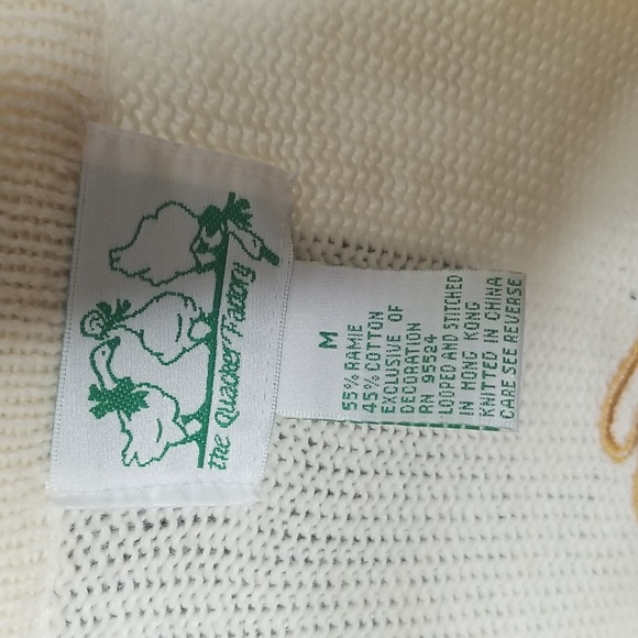 Fall 90s, The Quacker Factory,  Fall Autumn Thanksgiving Sweater. Size Medium - Picture 4 of 6